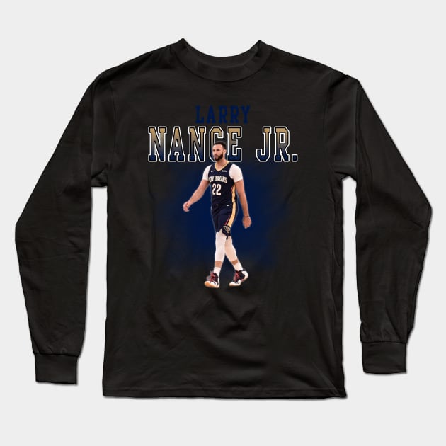 Larry Nance Jr. Long Sleeve T-Shirt by Bojes Art